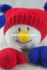 Knitting By Post - Snowman Pyjama Case