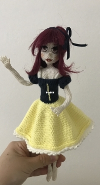 Snow white with red hair