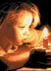 Alisena 1036 girl with candle pcs