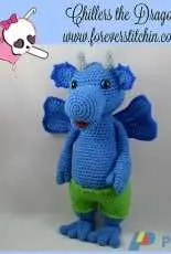 Forever Stitchin - Jodi Stredulinsky - Chillers the Dragon