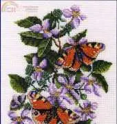 DMC BK117 - Peacock Butterfly on Bramble