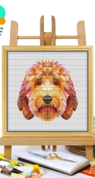 Awesome Pattern Studio - CS2299 - Mandala Goldendoodle XSD
