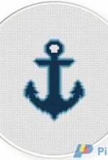 Daily Cross Stitch - Glowing Anchor
