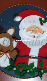 Mariabe - Cuadro Papa Noel - Felt - Spanish - Free