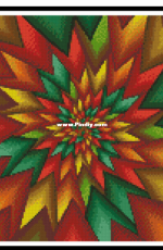 Artecy Cross Stitch Christmas Fractal - Crop