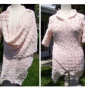 La Vonnes Knot Just Knits - Angela Best- Cotton Candy Shawligan- Free