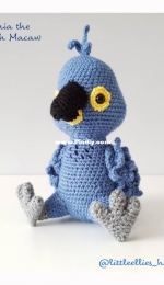 Little Ellies - Sara Bailey - Cynthia the Hyacinth Macaw - Free