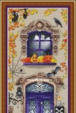 Halloween Balcony by Alena Koshkina