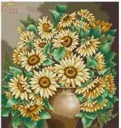 Jarron de Girasoles  from Creaciones Artime Cuadros 33 PCS