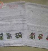 Guest towels cross stitch - Toallas punto de cruz