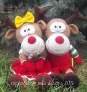 Mala Designs - Mandy Herrmann - Christmas Moose Elchfriede and Ewald