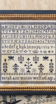 Lilas Studio -  Sampler Reproduction Sarah Ann Seaton Welford XSD + PCS