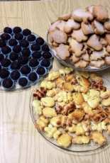 Sherry shortbreads, brandy chocolate truffles & marzipans