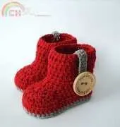 Huts Amore - Lara - Crochet Baby Booties - Free