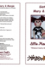 Lillie Maes Crafts - Sisters Mary & Margie by Brenda Greenwalt-Free