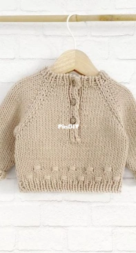 Bloom and Grow Baby Sweater by Marta Porcel - CreativaAtelier - Domestika