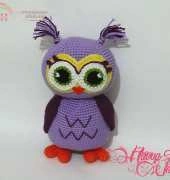 Havva Designs - Havva Ünlü - Purple Owl Pattern
