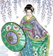 Design Works 2551 Garden geisha (Joan Elliot) pcs