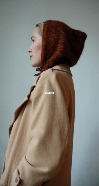 Fuzzy Pixie Hood by Helene Arnesen - Fabel Knitwear - English, Norwegian