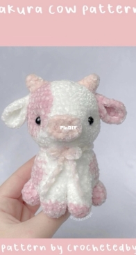 Crocheted by El - Sakura Cow