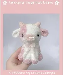 Crocheted by El - Sakura Cow