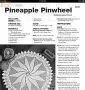 Annies attic - Agnes Russell - 500115 - Pineapple Pinwheel