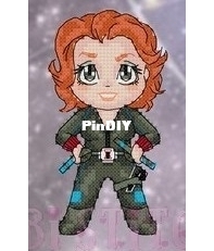 Chibi-Stitches - The Avengers - Cuties Stitches - 05-Cuties - Black Widow