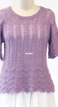 Scalloptini Pullover by Kathy Hightower