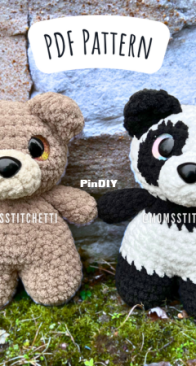 Moms Stitchetti - Alexandra Wiley - Brody the Bear:  Brown Bear and Panda