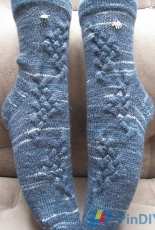 Königs Zopf Socks  by Sonja Köhler -Eng-German-Free