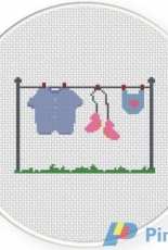 Daily Cross Stitch - Baby Clothes