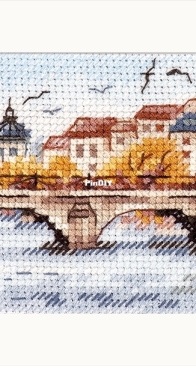 Alisa 0-216 Autumn in the City. Seagulls over the Bridge PCS