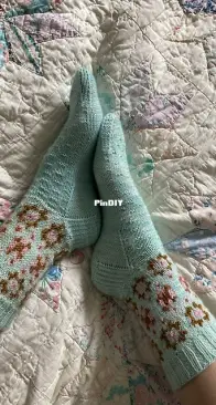 Grandma's Quilt Socks by Ashley R. Adams