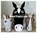 Grammyjolids - JoAnne Grimm Thompson - Horsin Around Horse Pillow