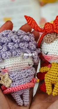 Crochet Confetti Shop - Irina Moilova - Valentine angel and Little Angel