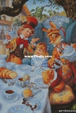 Mad Tea Party Alice in Wonderland by Gerdamoon xsd