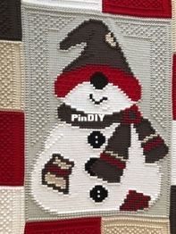 Color and Shape Design - Jody Pyott - Snowman Blanket -  Free