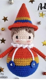 The Blue Bobbin - Marili Papadopoulou - Roly- Poly Toy Ornament- Free