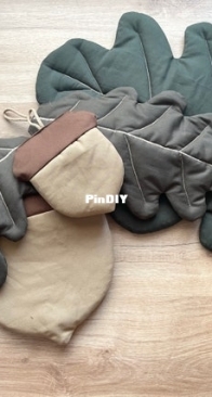 Ms Villana _ cushion pattern ( oak and acorn floor cushion sewing pattern ) _ English