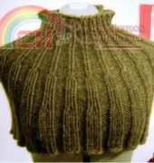 Decreasing Rib Capelet by Amber Lee - Free
