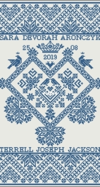 Modern Folk Embroidery - The Crowned Heart A Wedding Sampler  XSD+PCS
