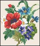 Wiehler 3678-0 Cornflowers with Poppies xsd + pcs