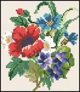Wiehler 3678-0 Cornflowers with Poppies xsd + pcs
