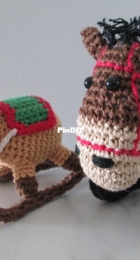 Amigurumi Christmas Figures - Rocking Horses
