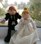 The bride and groom.
