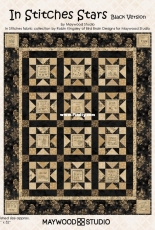 Maywood Studio-Robin Kingsley-In Stitches Stars Black-Free