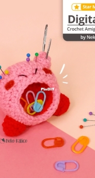 Neko kalico - kirby pin cushion