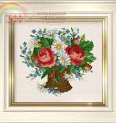 Ellen Maurer Stroh EMS-029 Roses and Daisies XSD