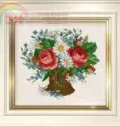 Ellen Maurer Stroh EMS-029 Roses and Daisies XSD