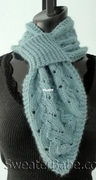 SweaterBabe  #147 Divine Pull-through Scarflette - Katherine Lee